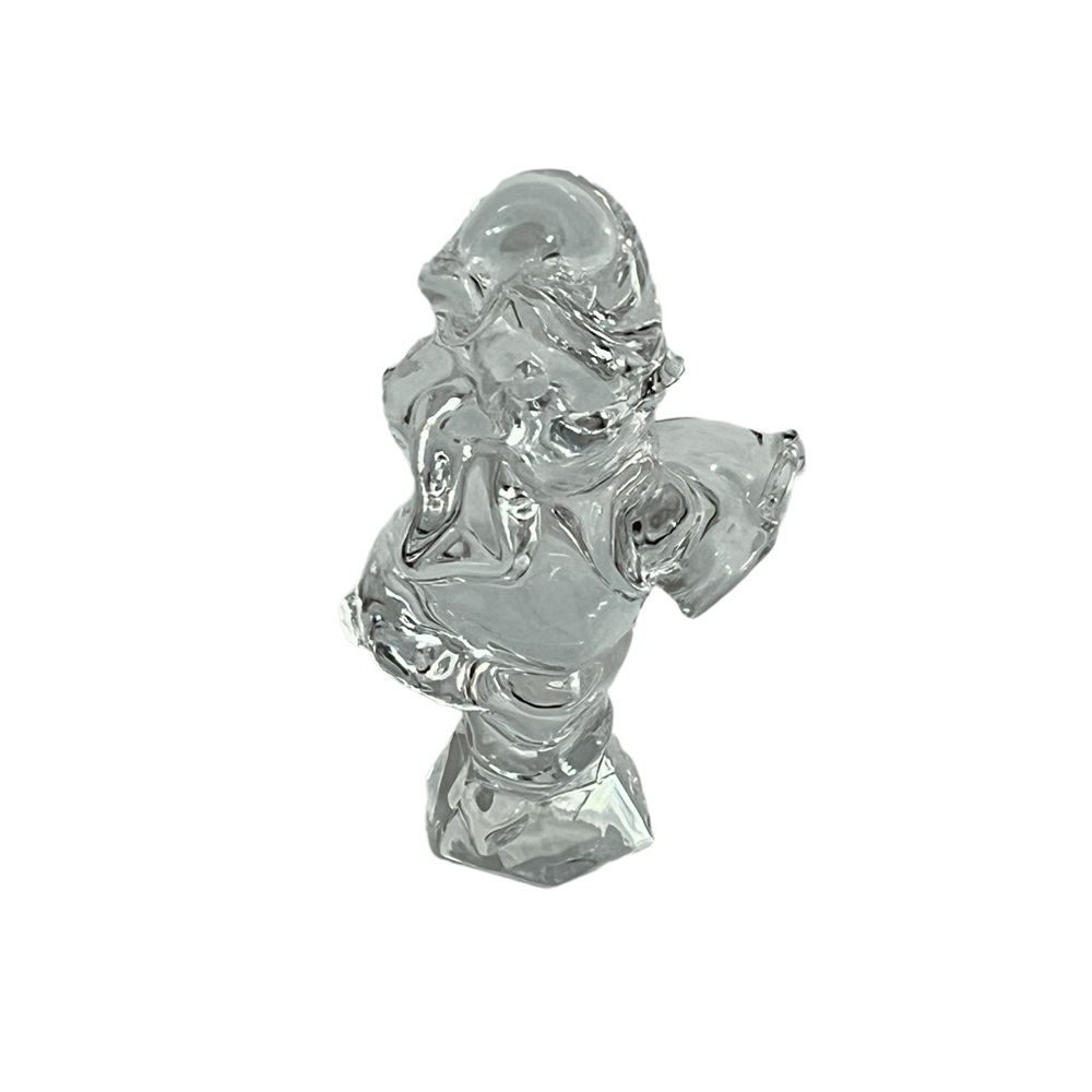 VTG. JONAL FULL LEAD CRYSTAL ELEPHANT FIGUINE / w/ STICKER 4 inches Tall